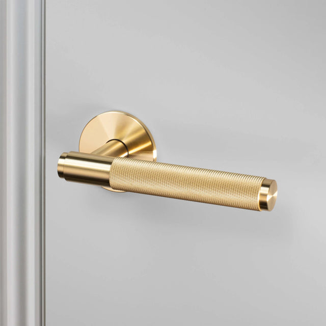 5 x Sprung door handle set - Cross Knurl | Buster + Punch