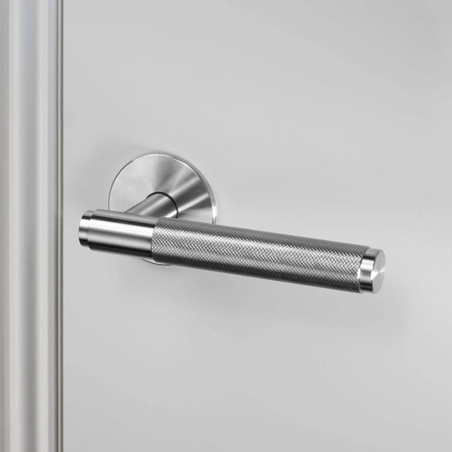 5 x Sprung door handle set - Cross Knurl | Buster + Punch