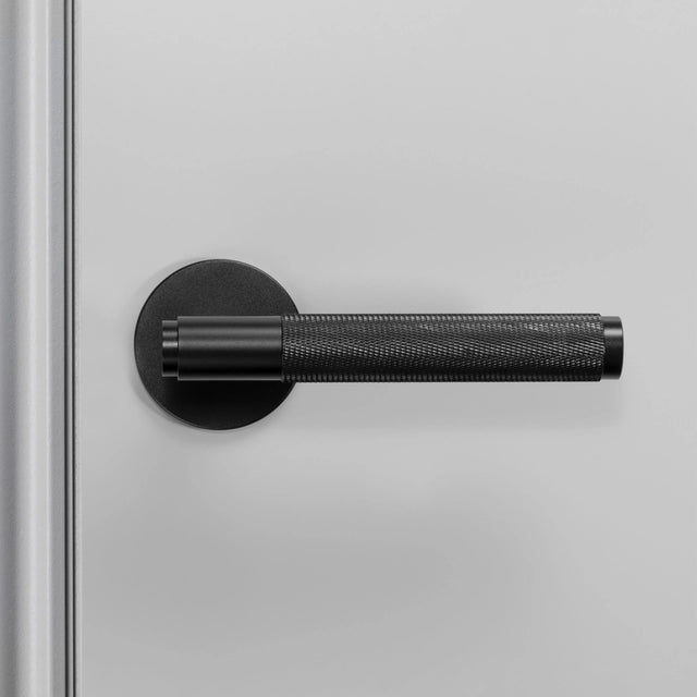 5 x Sprung door handle set - Cross Knurl | Buster + Punch