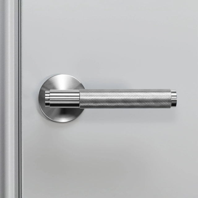 5 x Sprung door handle set - Cross Knurl | Buster + Punch