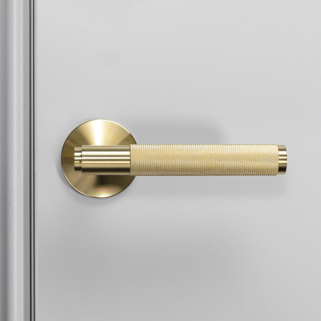 5 x Sprung door handle set - Cross Knurl | Buster + Punch