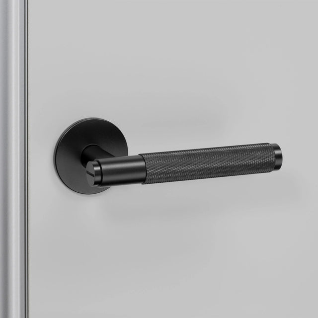 5 x Sprung door handle set - Cross Knurl | Buster + Punch