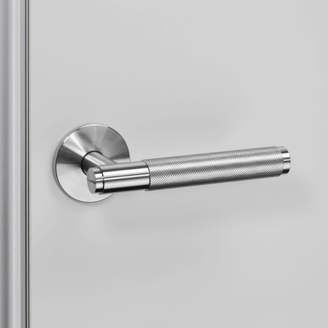 5 x Sprung door handle set - Cross Knurl | Buster + Punch