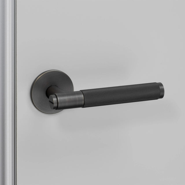 5 x Sprung door handle set - Cross Knurl | Buster + Punch