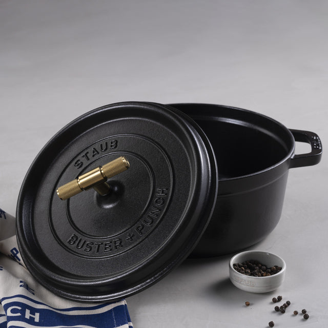 24 cm Cast Iron Cocotte - Buster + Punch, in collaboration with Staub