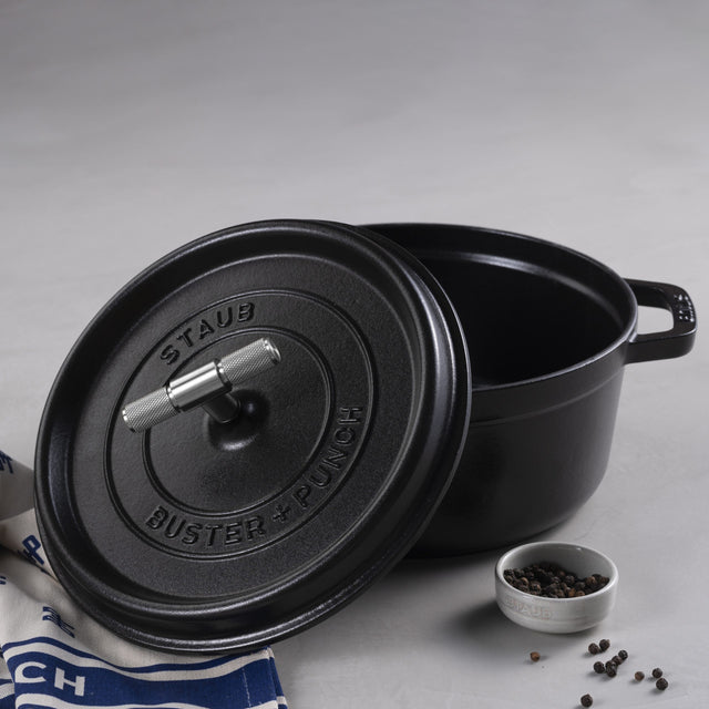 28 cm Cast Iron Cocotte - Buster + Punch, in collaboration with Staub