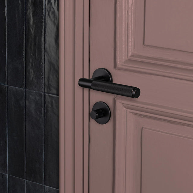 5 x Sprung door handle set - Cross Knurl | Buster + Punch