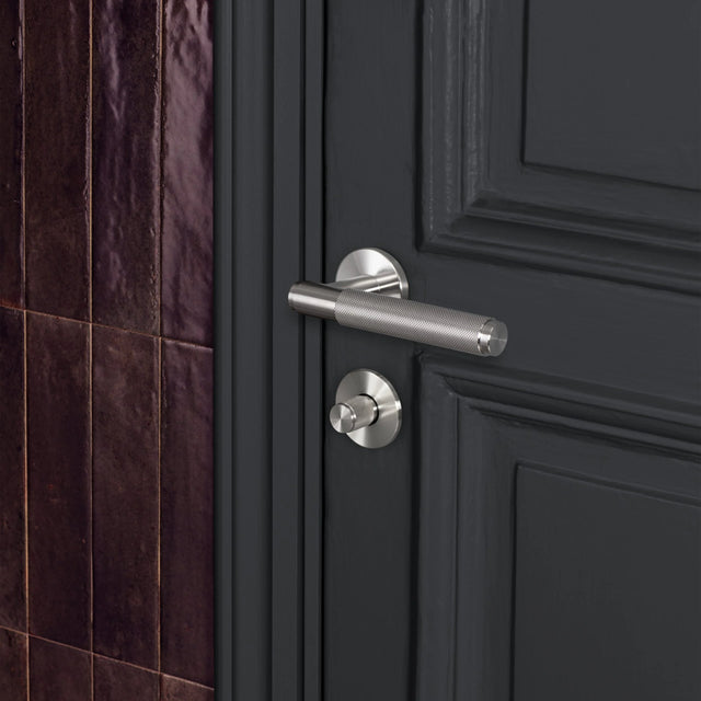 5 x Sprung door handle set - Cross Knurl | Buster + Punch