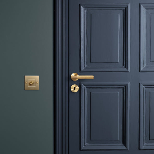 5 x Sprung door handle set - Cross Knurl | Buster + Punch