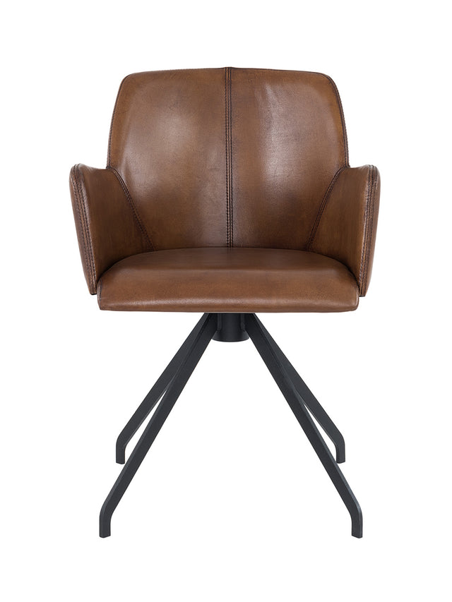 Scaun Steve Swivel cu Picioare metalice 53 W x 57 D x 77 H