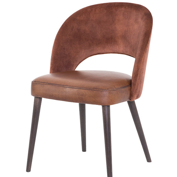 Scaun Dining Dex cu Picioare din lemn 55 W x 60 D x 82 H