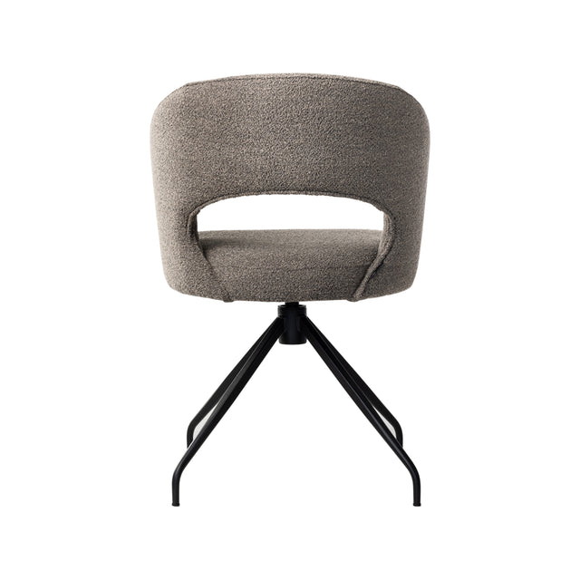 Dex Swivel Chair with Metal Legs 55 W x 60 D x 82 H