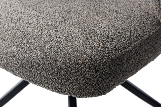 Dex Swivel Chair with Metal Legs 55 W x 60 D x 82 H