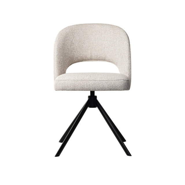Dex Swivel Chair with Metal Legs 55 W x 60 D x 82 H