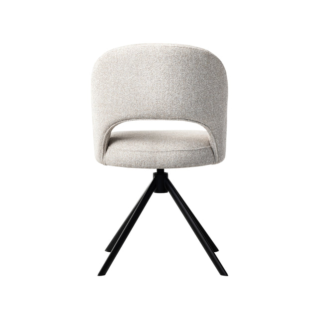 Dex Swivel Chair with Metal Legs 55 W x 60 D x 82 H