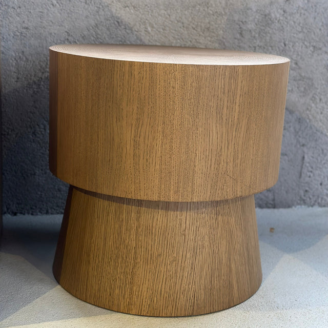 Coffee Table Log Oak 51x51x50 cm