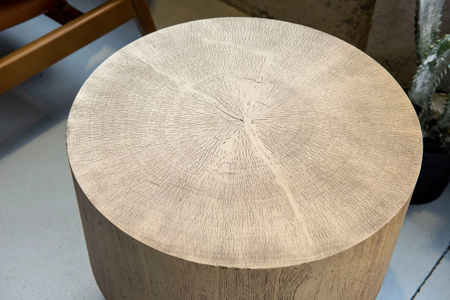 Coffee Table Log Oak 51x51x50 cm