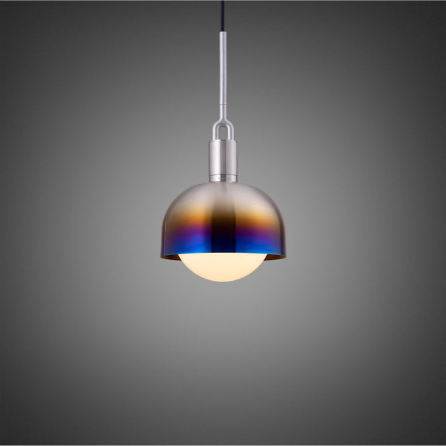 Candelabru Forked Pendant Shade Globe Medium Buster + Punch London