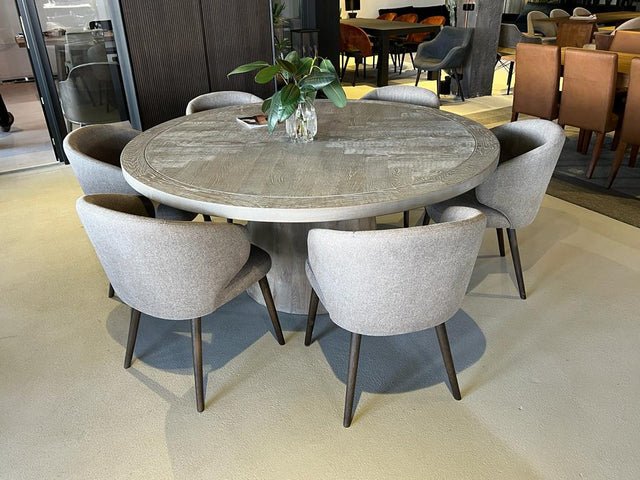 Jake round table in solid oak