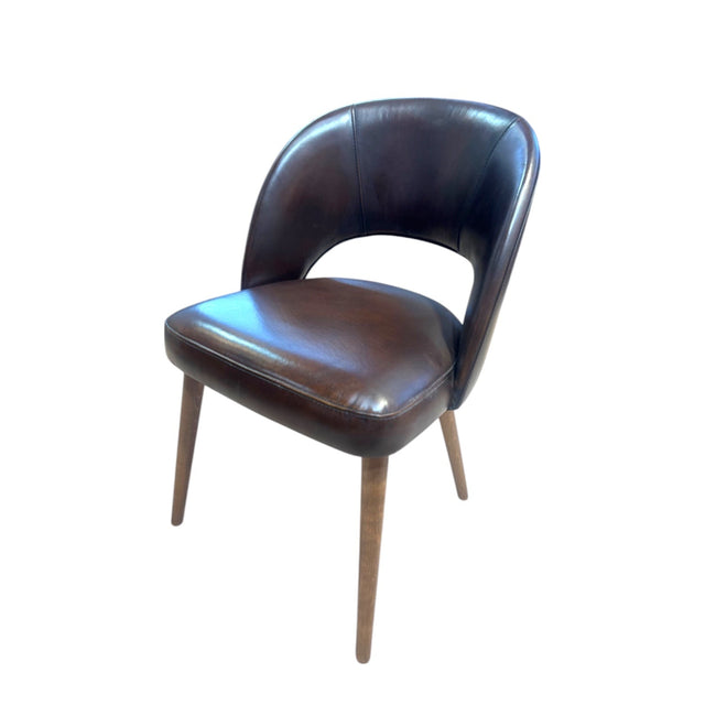 Scaun Dining Dex cu Picioare din lemn 55 W x 60 D x 82 H