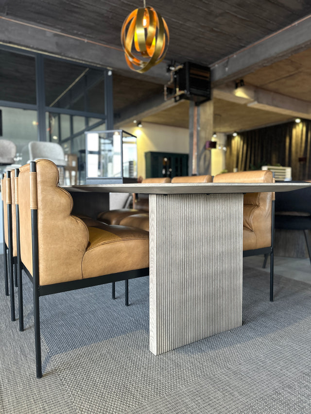 Masă Dining Seattle din Lemn Masiv de Stejar