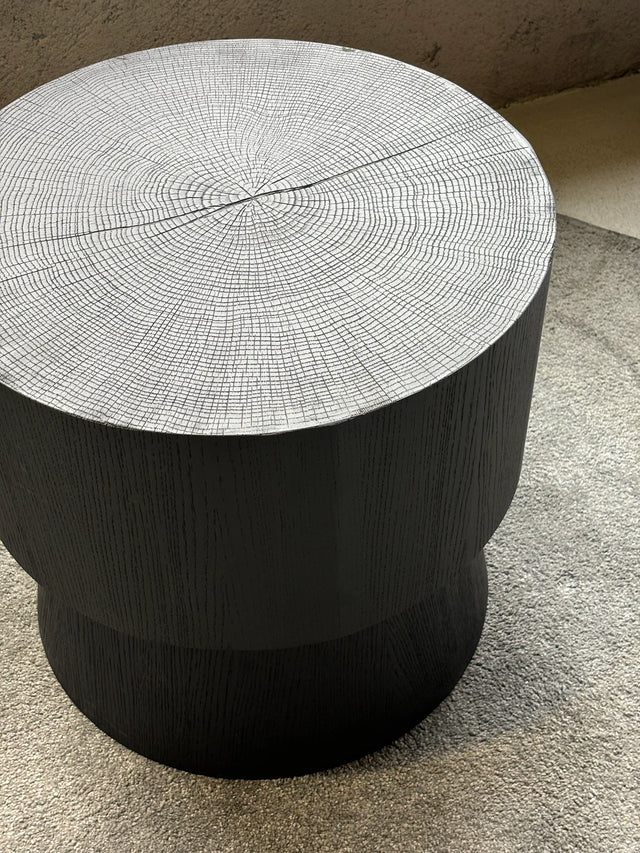 Coffee Table Log Oak 51x51x50 cm
