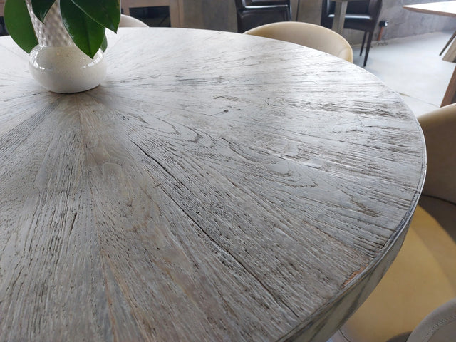Paris Round Solid Oak Round Table