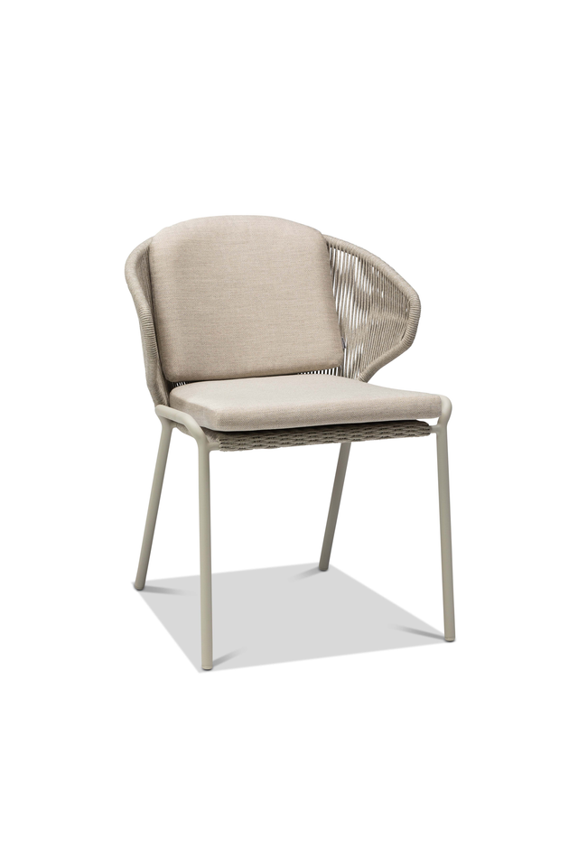 Scaun dining Manutti Radoc Flint Pepper – profil lateral