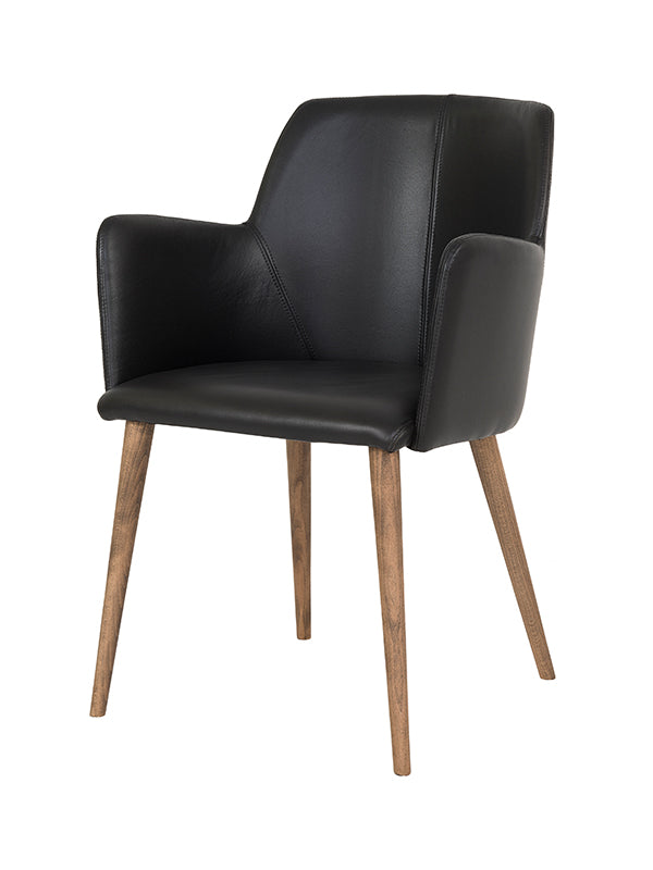 Scaun Stewart cu Picioare din lemn 53 W x 57 D x 77 H