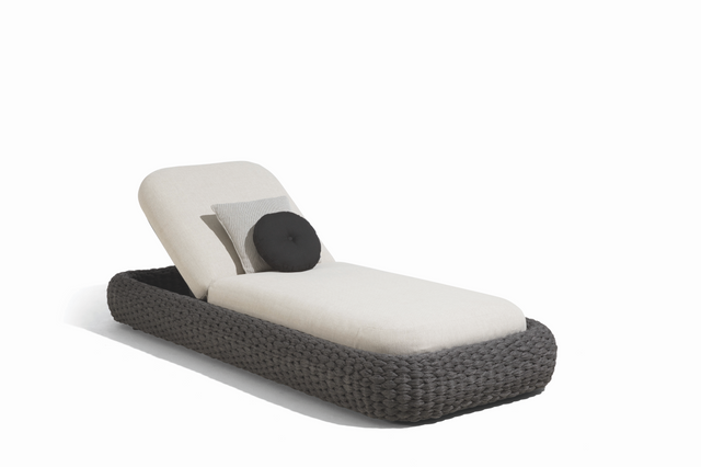 Șezlong de Exterior Manutti Kobo – Frânghie Împletită și Aluminiu