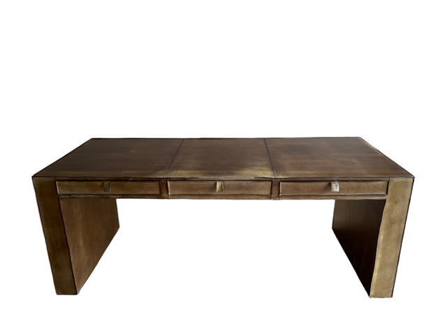 Lugano Office Table Leather 200 W x 80 D x 78 H