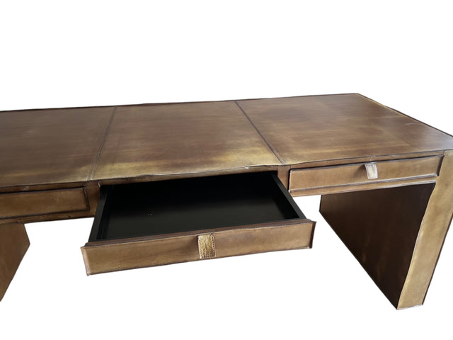 Lugano Office Table Leather 200 W x 80 D x 78 H