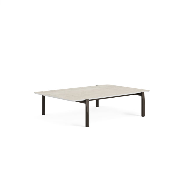 Polo Masă de Cafea 120 cm, Blat Ceramică – Jati Kebon