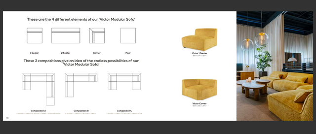 Canapea Victor 2 modular
