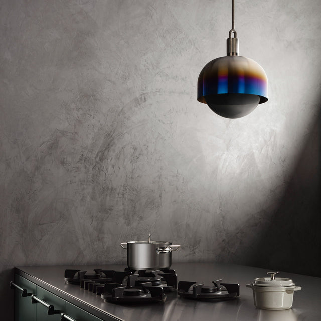 Candelabru Forked Pendant Shade Globe Large Buster + Punch London