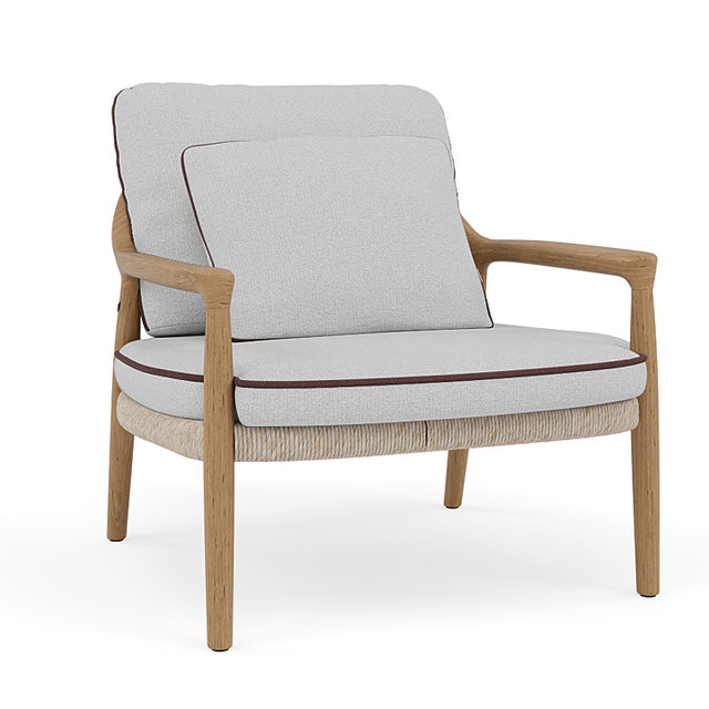 Fotoliu Lounge Manutti Yico – Teak Natural și Wicker Împletit
