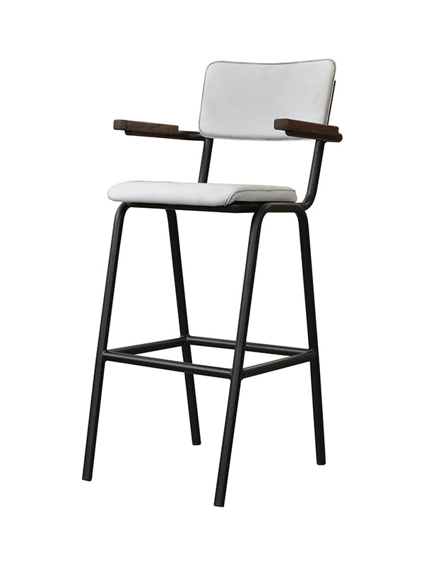 Scaun de bar Schoolchair cu cotieră 53 W x 55 D x 111 H