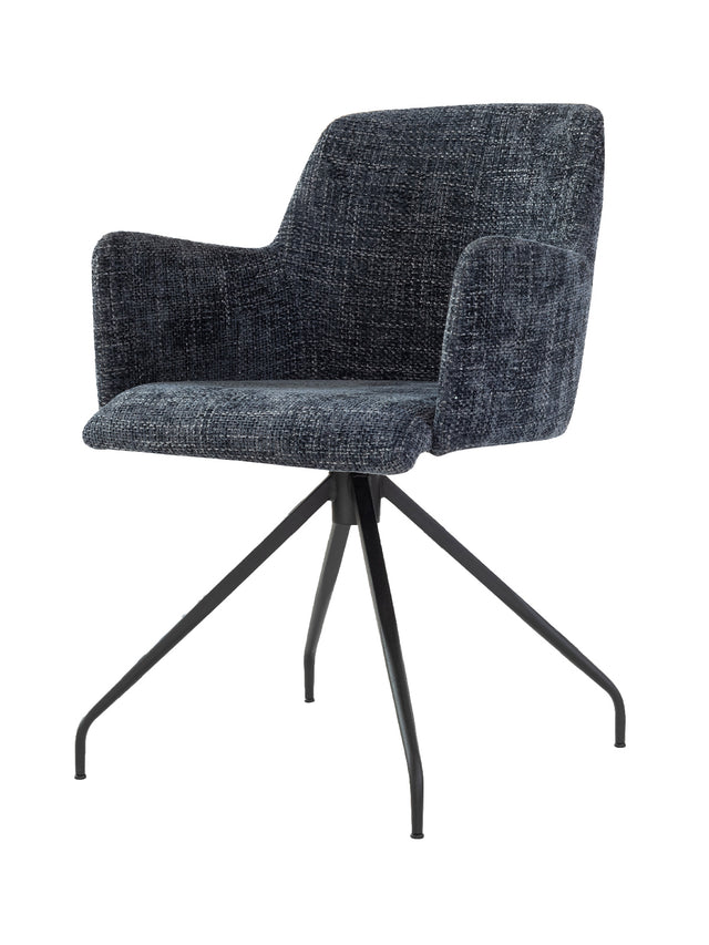 Scaun Steve Swivel cu Picioare metalice 53 W x 57 D x 77 H