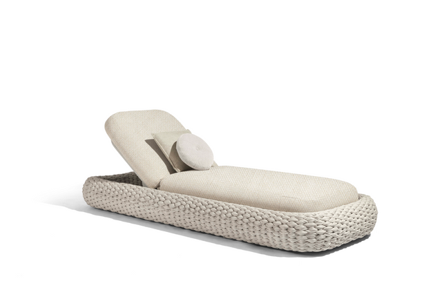 Șezlong de Exterior Manutti Kobo – Frânghie Împletită și Aluminiu
