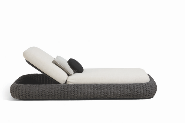 Șezlong de Exterior Manutti Kobo – Frânghie Împletită și Aluminiu