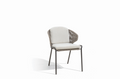 Scaun dining Manutti Radoc Lava Bronze – vedere trei sferturi