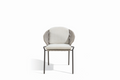 Scaun dining de exterior Manutti Radoc – cadru Lava, frânghie Anthracite